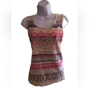 Hard Rock Cafe Boston Graphic Tank Top